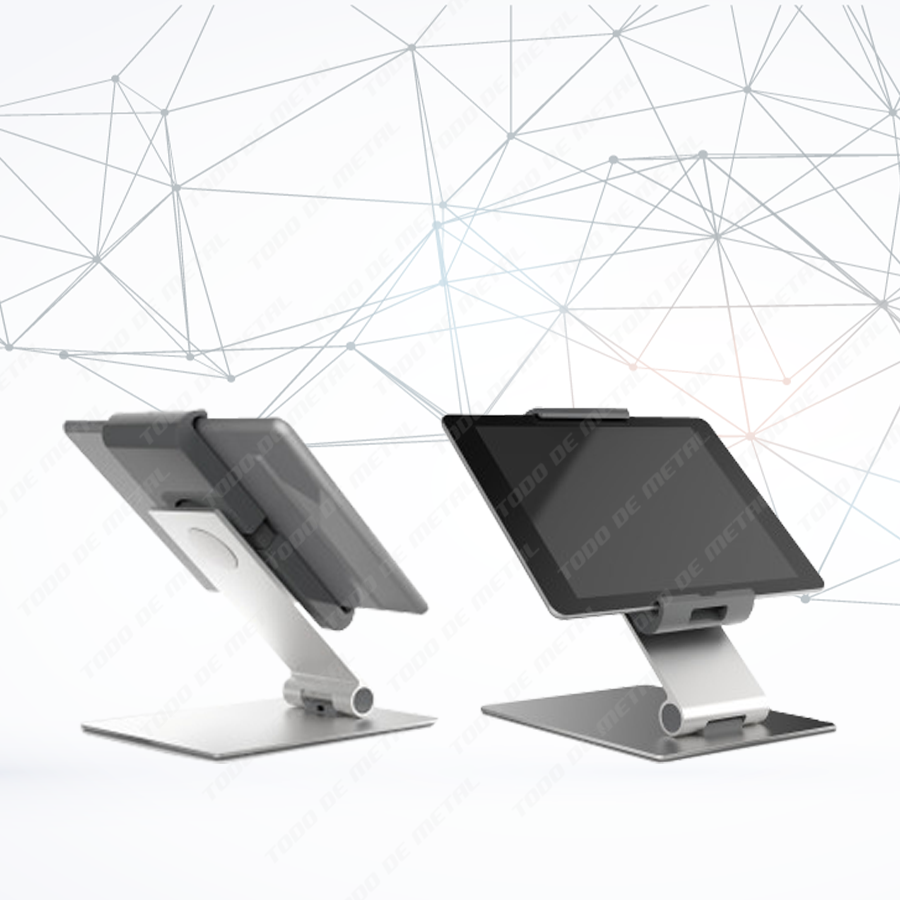 Soporte antirrobo escritorio, soporte seguridad mesa, soporte antirrobo iPad, soporte antirrobo galaxy A8 A9, Soporte antirrobo lenovo, soporte universal antirrobo tableta