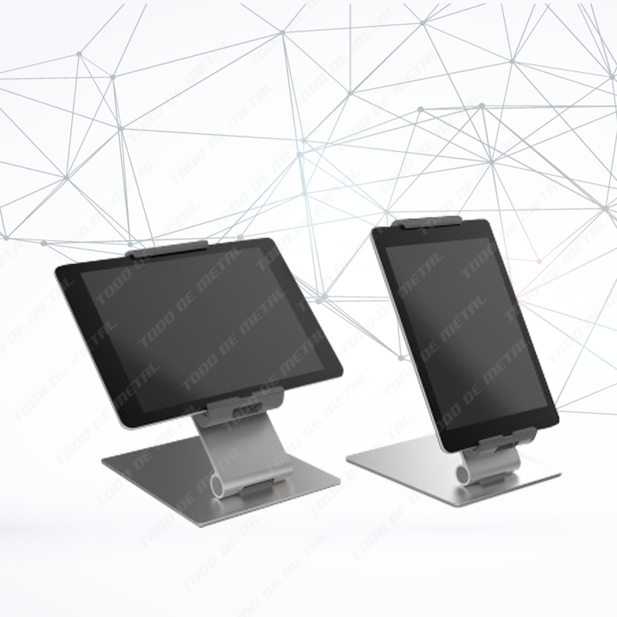 Soporte antirrobo escritorio, soporte seguridad mesa, soporte antirrobo iPad, soporte antirrobo galaxy A8 A9, Soporte antirrobo lenovo, soporte universal antirrobo tableta