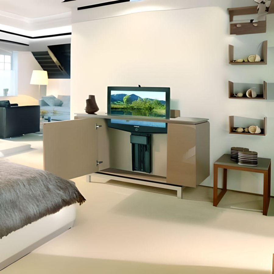 Soporte para pantalla automatizado, soporte para tv automático, soporte automatizado CDMX