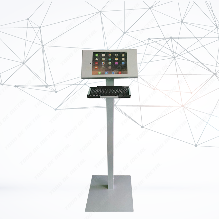 Pedestal para tabletas, pedestal antirrobo para tabletas, soporte a piso para tabletas, pedestal metálico para tabletas, kiosco para tabletas, kiosco de seguridad para tabletas, kiosco antirrobo tabletas, pedestal ipad, pedestal, lenovo, pedestal galaxy, pedestal samsung