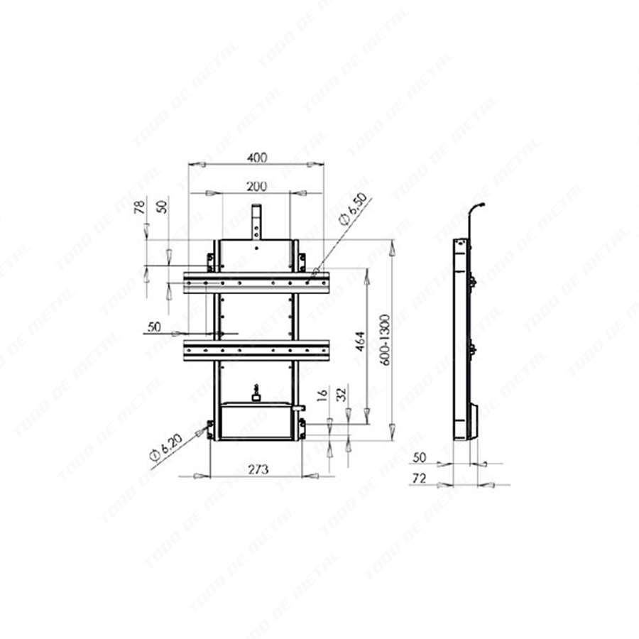Soporte para pantalla automatizado, soporte para tv automático, soporte automatizado CDMX