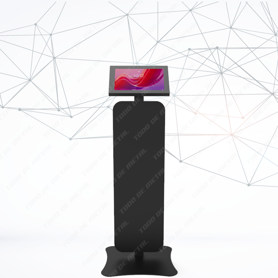 Pedestal para tabletas, pedestal antirrobo para tabletas, soporte a piso para tabletas, pedestal metálico para tabletas, kiosco para tabletas, kiosco de seguridad para tabletas, kiosco antirrobo tabletas, pedestal ipad, pedestal, lenovo, pedestal galaxy, pedestal samsung